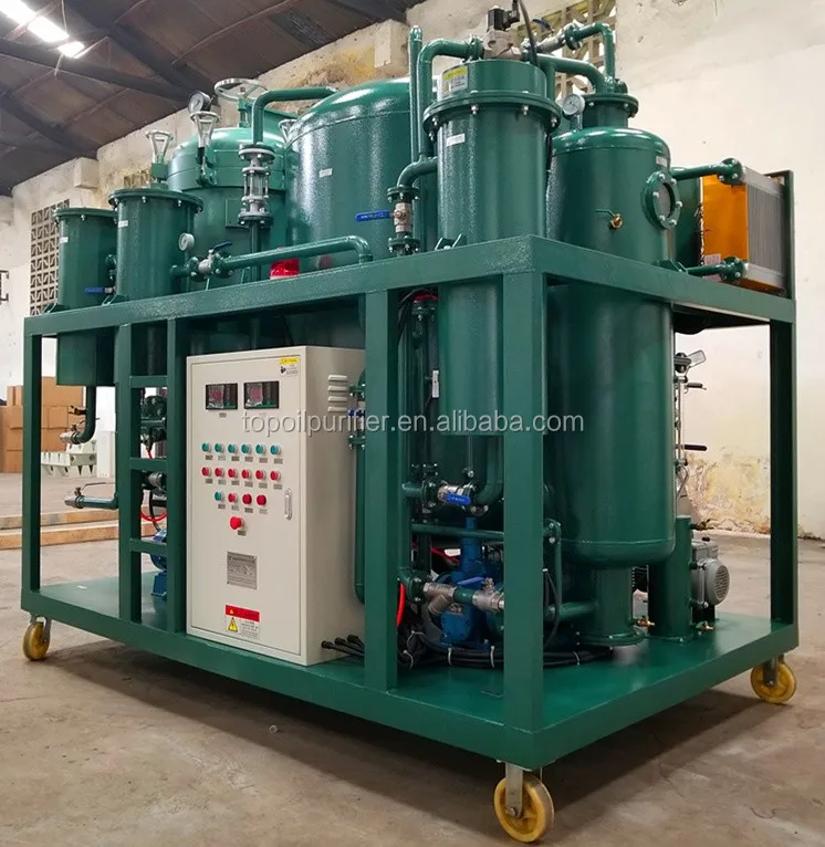 High Vacuum Pump Used Cooking Oil Recycling Machine To Refine Waste
