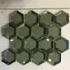 2019 Hot sale beautiful green glass mosaic