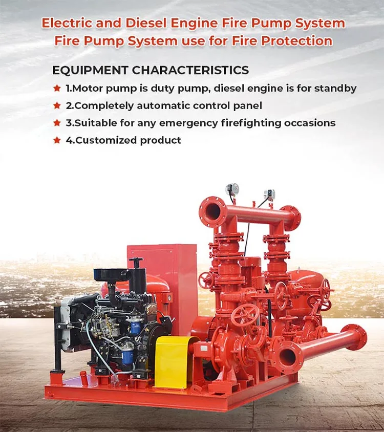 Professional Manufacturer 3ph 500gpm 8bar Fire Pump System - Buy 15hp ...