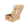 Carton Black Hot Stamping Gold Silver Cosmetic Tuck Flap Packaging Cardboard Handles Led Lights Die Cut White Corrugated Box