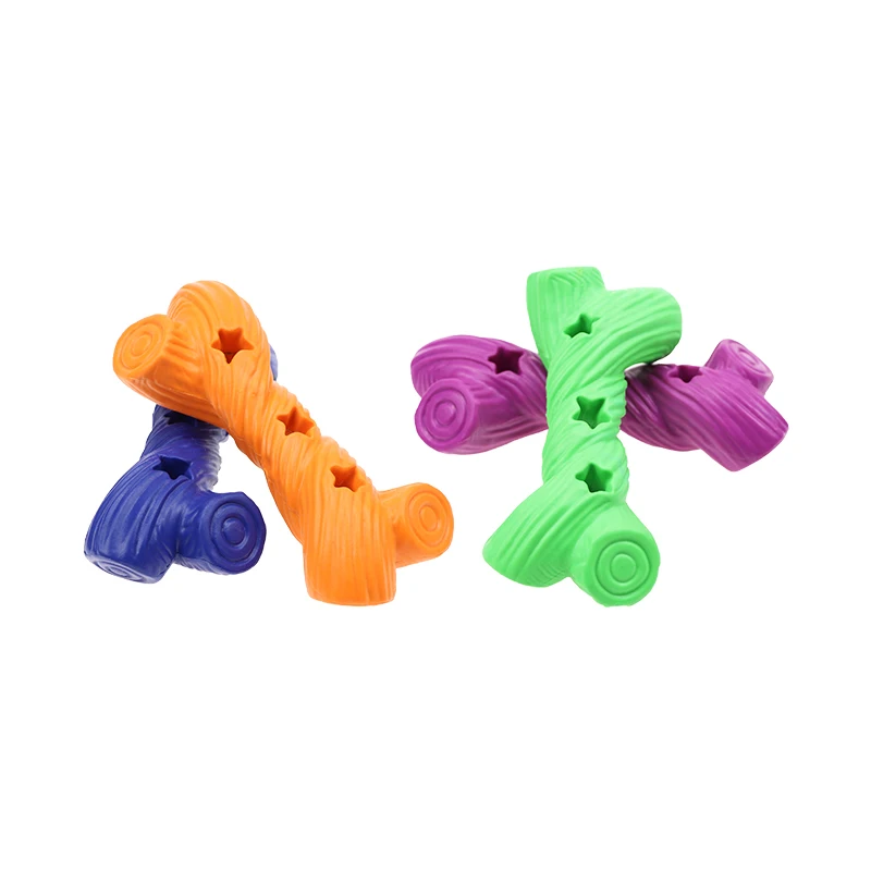 Can Be Customized Durable Pet Dog Bone Toys Rubber Indestructible Dog