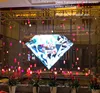 P3.91 Transparent Die-casting LED Rental Panel Glass 500x1000mm LED Display