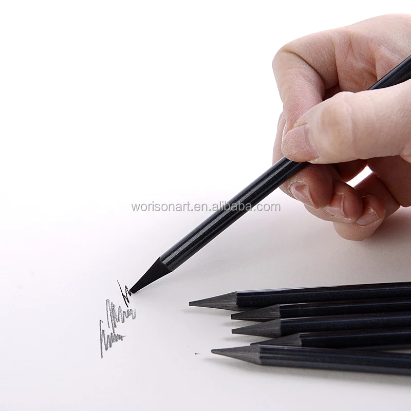 Shading Woodless Graphite Pencils Set Woodless Charcoal Pencils Soft/Medium/Hard Black Core Charcoal Sketching for Drawing 3Pcs Writing 