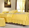 100% cotton facial spa massage linen bedding in colorful