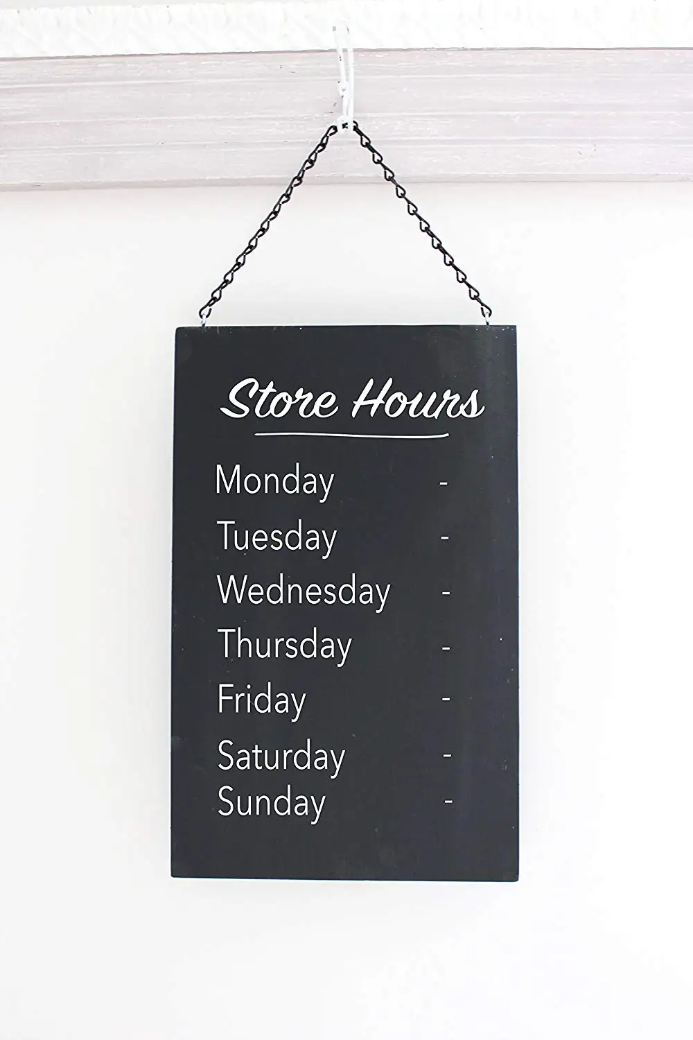 USS9573 Electrostatic Business Hours Sign Cling