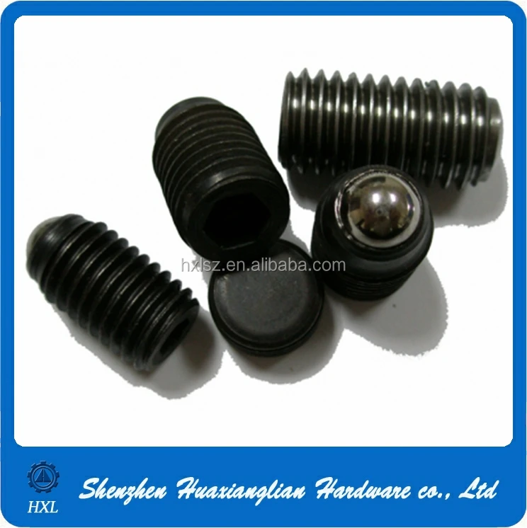 China hardware fasteners m4 m6 m8 8mm grub SPRING plungers ball point