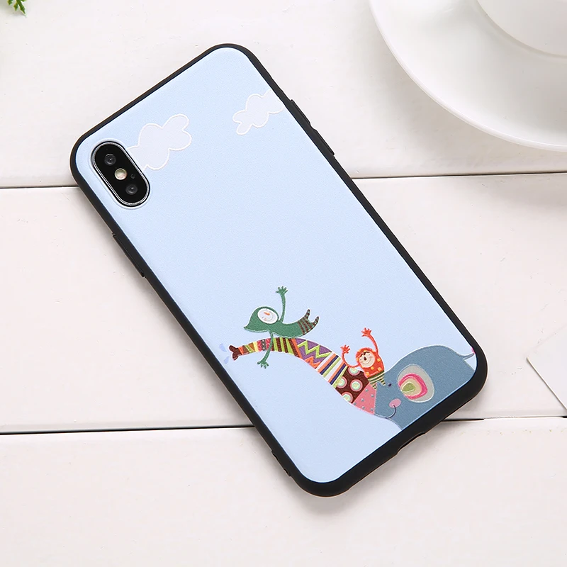 Custom Cute Cartoon 3D Cat Emboss Silicone Mobile Phone Case For iPhone 14 14pro max ,Mobile Phone Accessories