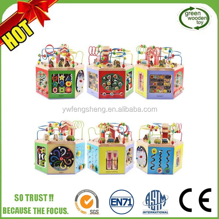 wooden baby circle beads 00200