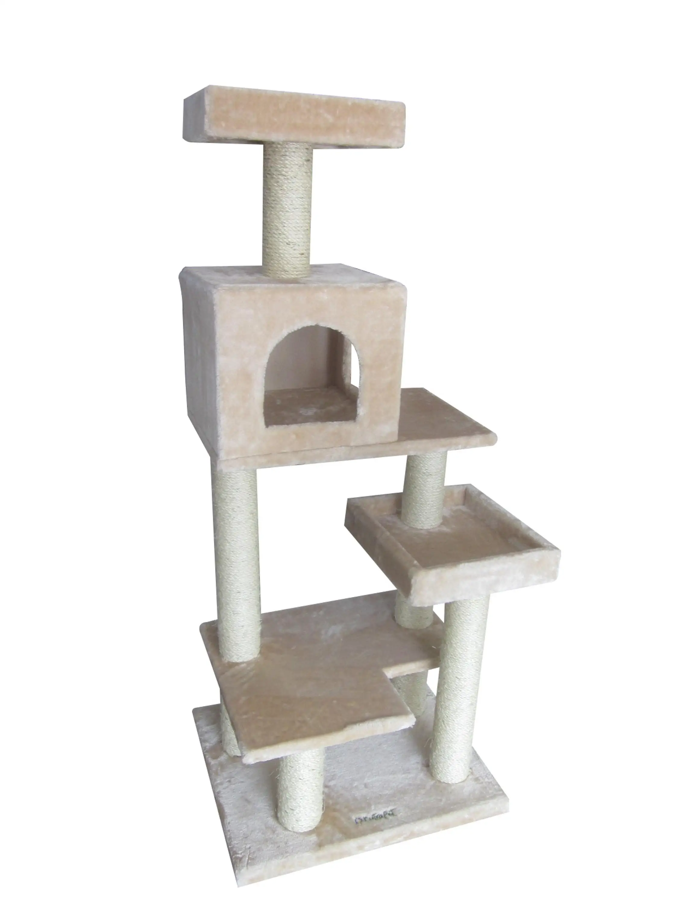 Bsci Qq Factory Nature Sisal Luxury Cat Tree,Durable Cat House Cat Tree