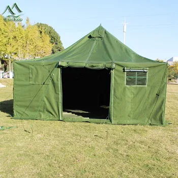 Outdoor Winter Army Green Military Camping Tent With Canvas Fabric ...