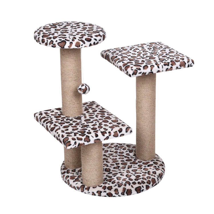 cheetah print cat tree