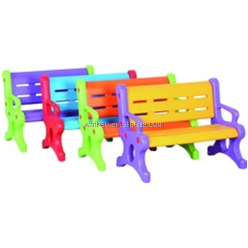 Plastic Children Chair And Bench For Kindergarten Square Half Moon