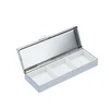 Private label luxury one day metal three compartments medical pill box