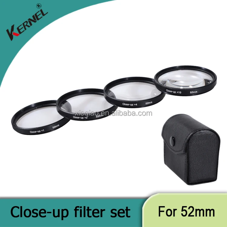 Kernel 52mm Marco Close up filter +1+2+4+10 Camera Lens Filter with leather packing