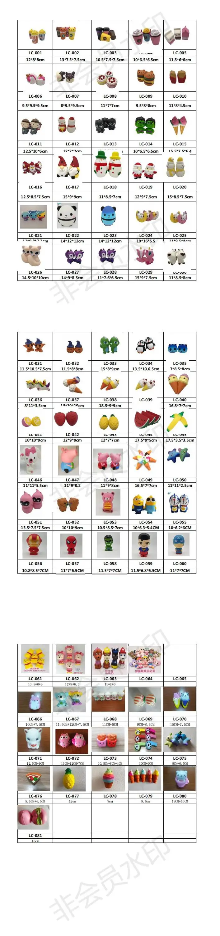 2019 New design fashion stress release toy popcorn squishy kids toy slow rising cute teeth squishy toys