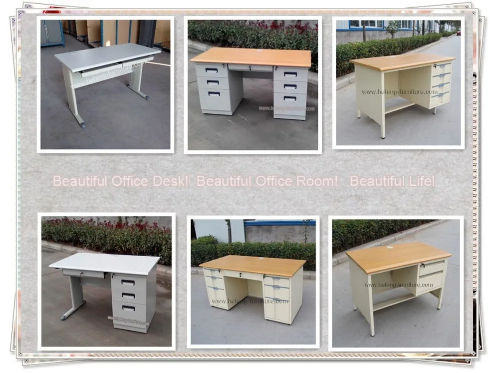 Durable Modern Metal Computer Desk Low Price Office Table Design Jf