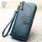 Mulheres Carteira 2019 Moda Z&iacute;per Bolsa Saco De Dinheiro De Couro Longas Carteiras Para As Mulheres iPhone 7 Plus