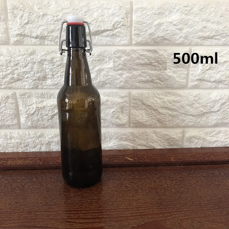 Download High Quality 330ml Swing Top Beer Bottle/glassflip Top Bottle For Wine /amber Glass Swing Top ...