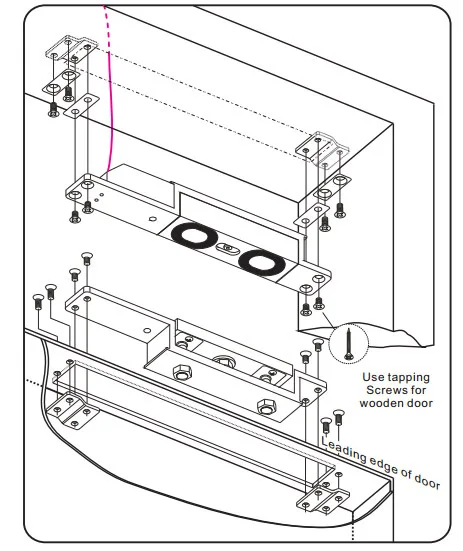 Shear magnetic lock схема подключения