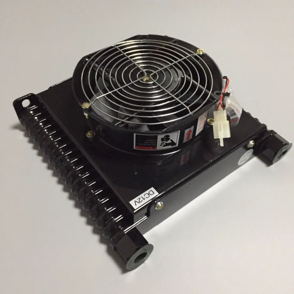 Heavy Duty Truck Transmission Hydraulic Oil Cooler With Eleteic Fan Dc
