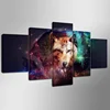 2017 5 Pcs Canvas Painting Art Home Decoration For Living Room Decor Wolf Collage Wall Art Picture Paintings Print
