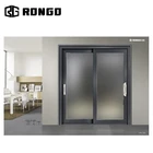 Rongo factory price inserts frosted glass office entry doors