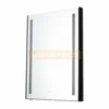WALUE Rectangle Led Light Dimmable Backlit Metal Frame Mirror