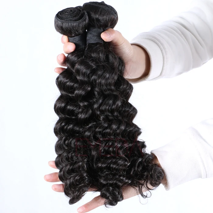 Deep Curly Vending Machine Natural Curly Asian Virgin Hair Wet And