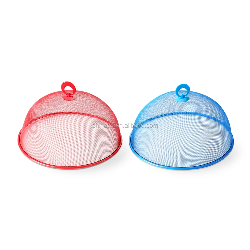 
Round Metal Mesh Screen Food Cover with Color 