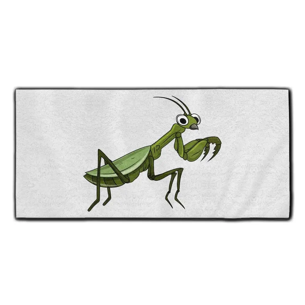 Baerg Microfiber Super Absorbent Face Towel Mantis Insect Hair Care Towel Gym Spa Towel