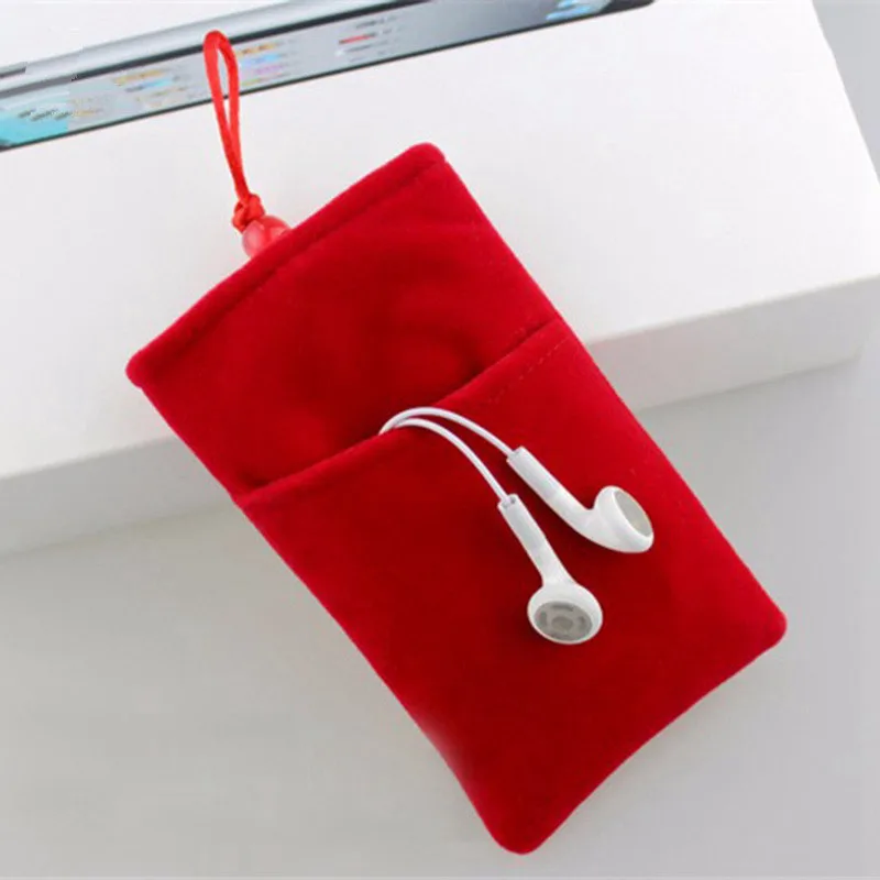 Promo Mobile phone storage bag power protection Mobile flannelette bag