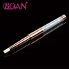 BQAN Rose Gold Crystal Handle Soft Silicone Nail Brush With Cap Private Label