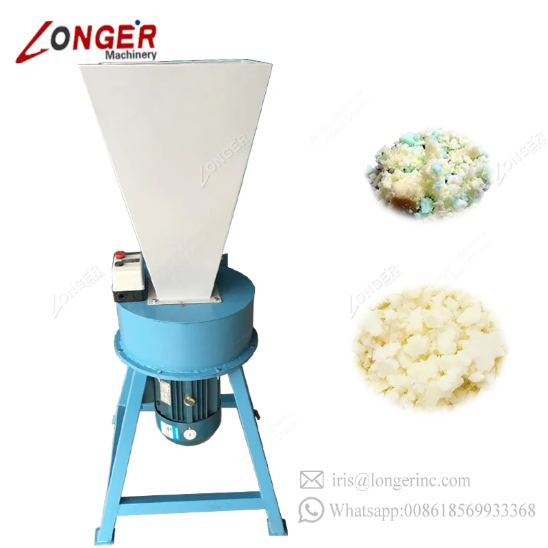 Automatic Cardboard Crusher Grinding Foam Die Horizontal Sponge Cutting Machine Foam Shredding