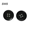 BH024 nature common black horn button for suit wholesale
