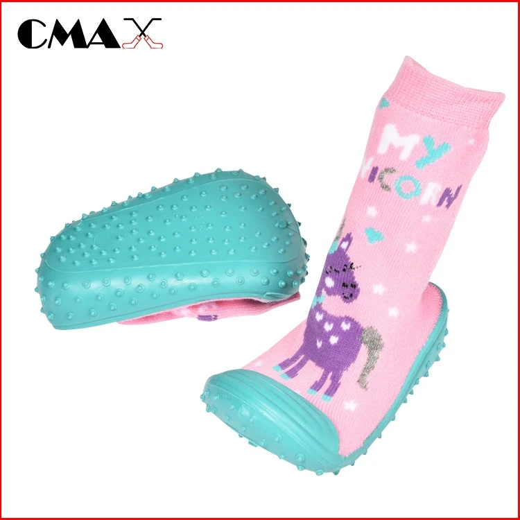 Hot Selling Shoe Socks Sole Soft Cute Infants Baby Rubber Silicone ...