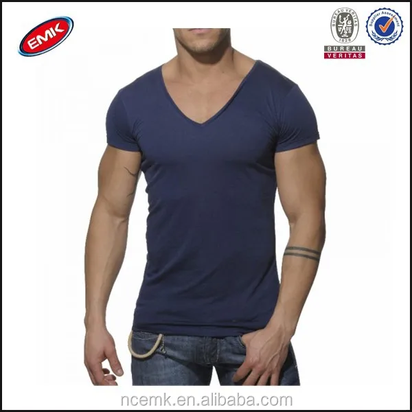 camisetas cuello v para hombre