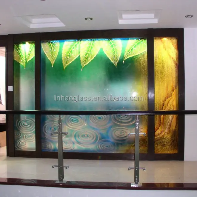 Moderno porta in vetro decorativo, divisorio di arte, porta ...