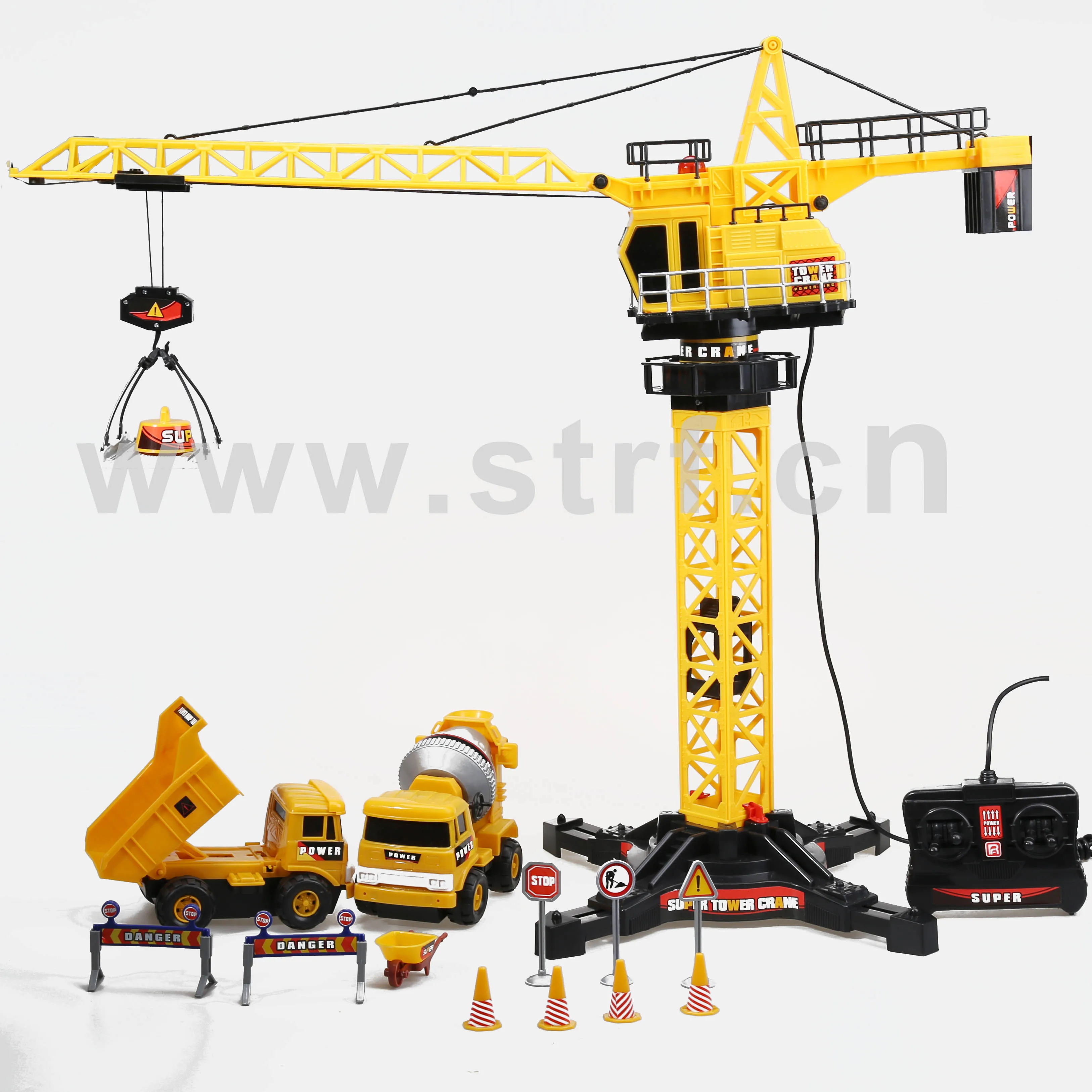 plastic toy crane