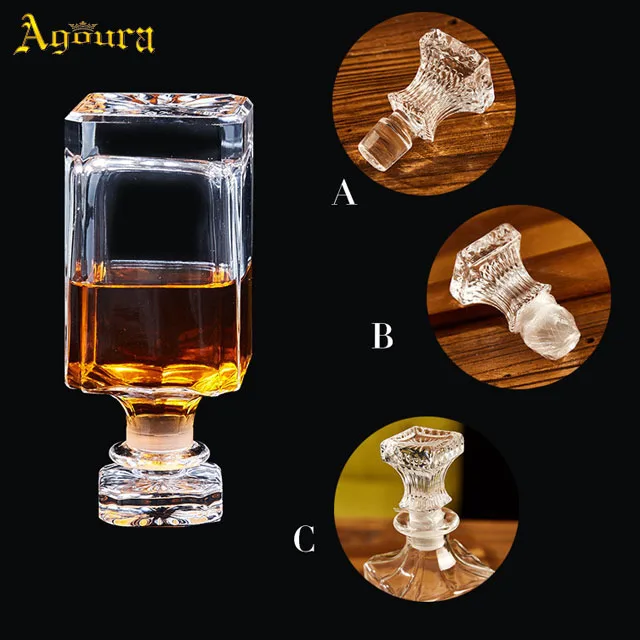 Wholesale Bulk Wine Crystal Whiskey Decanter Glass Bottle Decanter