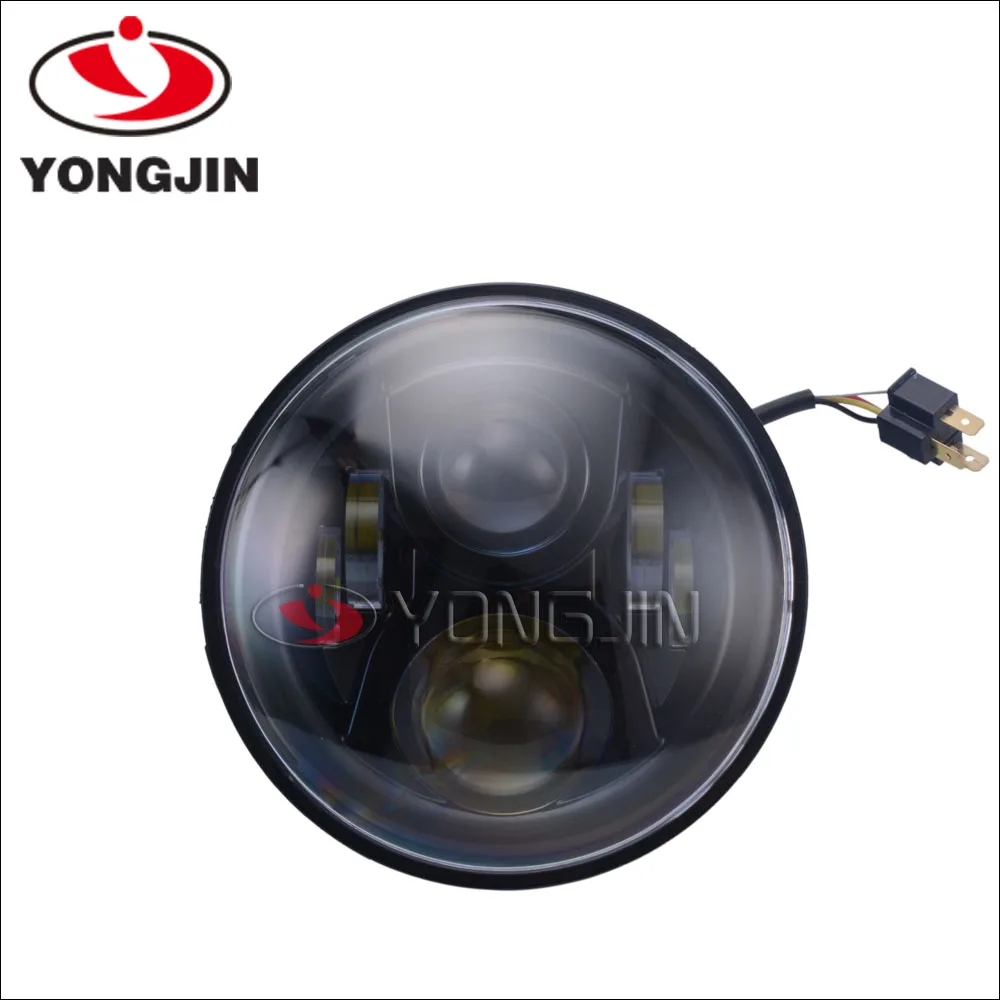 7" Round Led Motorcycle Head Light For 250 600 900 Vtec Vtr250