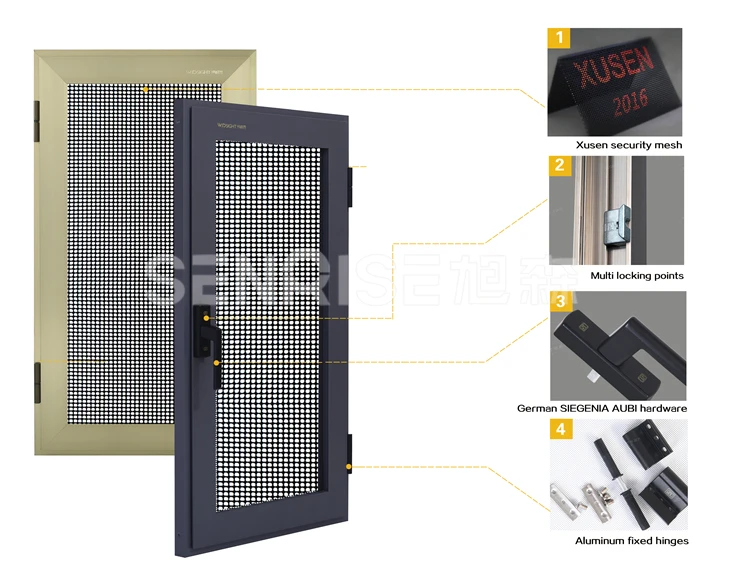 Aluminum Sliding Burglar Proof Window Grill Designs For Home