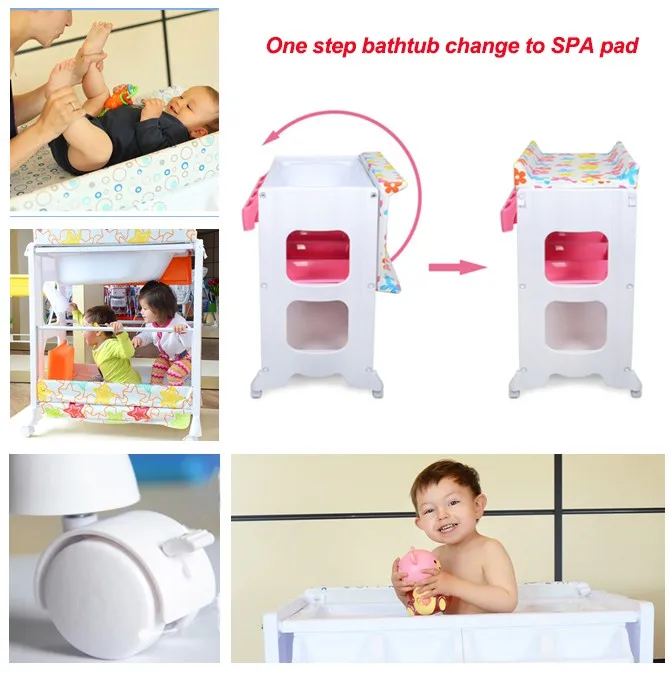 Multifunctional Baby Changing Table With Bath Tub Buy Changing Table
