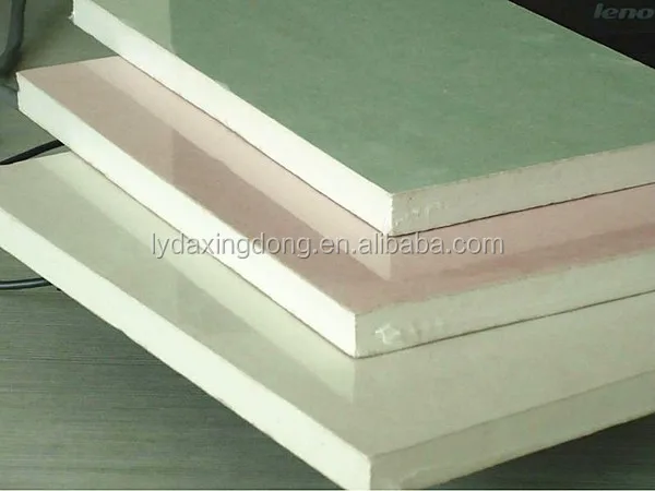 Green Color Moistureproof Plasterboard - Buy Moistureproof Plasterboard 