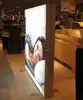 Hook for wall mounting outdoor led light box signs with frameless textile poster backlit led fiber optic light boxes