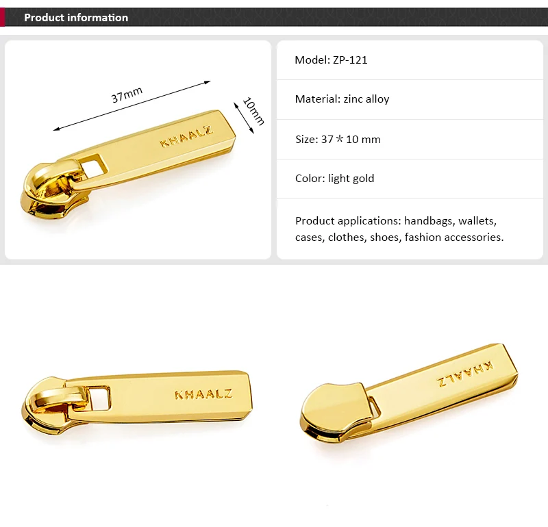 Custom Metal Zipper Pull