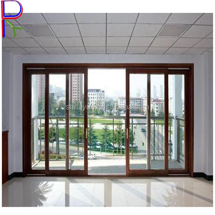 Customized Veranda Aluminum 3 Panel Sliding Glass Door Malaysia