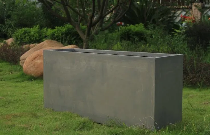 Macetas Rectangulares Grandes De Fibra De Vidrio Para Paisajismo,Para