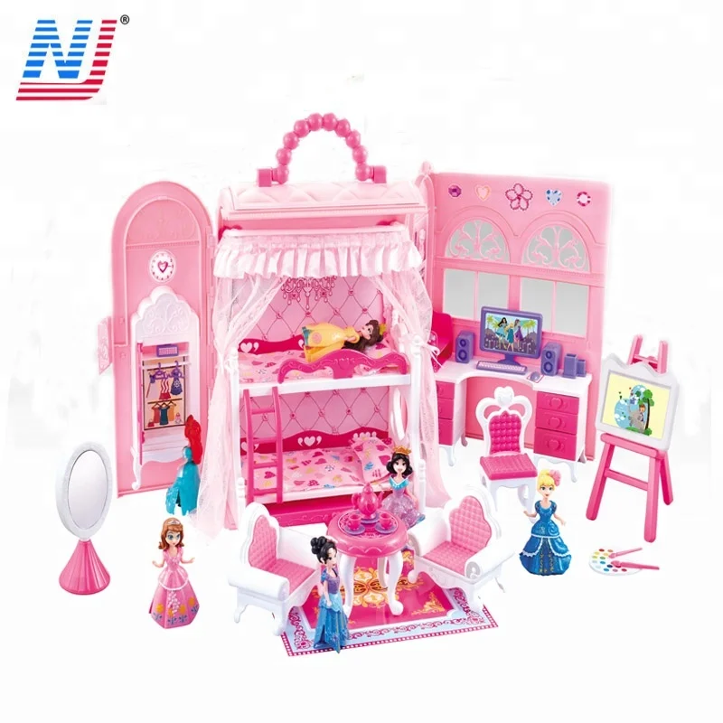 doll house set with doll