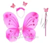 2019 Hot Sell baby girls Butterfly fairy wings 3 pieces set