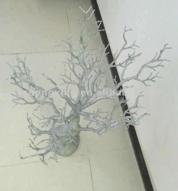 热卖白色塑料树婚礼和圣诞装饰